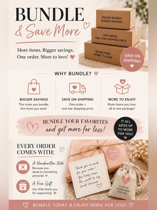 Other - Bundle & Save! 💕 Bigger Bundles = Bigger Savings + Lower Shipping